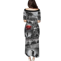 Black ANZAC Day The Battle of Lone Pine Puletasi Kiwi-Kangaroo Soldier Lest We Forget