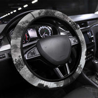 Black ANZAC Day The Battle of Lone Pine Steering Wheel Cover Kiwi-Kangaroo Soldier Lest We Forget LT9 Universal Fit Black - Polynesian Pride