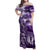 Purple ANZAC Day The Battle of Lone Pine Family Matching Off Shoulder Maxi Dress and Hawaiian Shirt Kiwi-Kangaroo Soldier Lest We Forget
