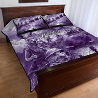 Purple ANZAC Day The Battle of Lone Pine Quilt Bed Set Kiwi-Kangaroo Soldier Lest We Forget LT9 - Polynesian Pride