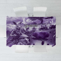 Purple ANZAC Day The Battle of Lone Pine Tablecloth Kiwi-Kangaroo Soldier Lest We Forget LT9 Purple - Polynesian Pride