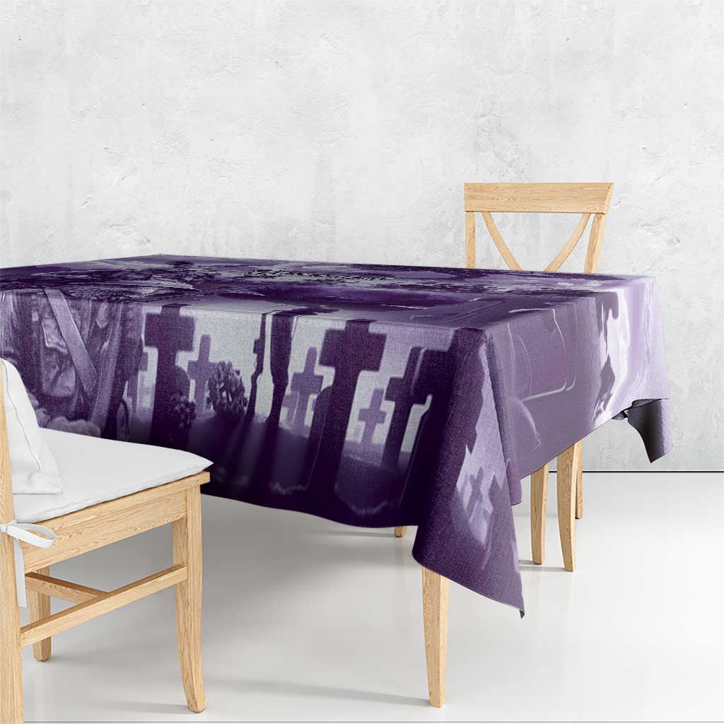 Purple ANZAC Day The Battle of Lone Pine Tablecloth Kiwi-Kangaroo Soldier Lest We Forget LT9 - Polynesian Pride