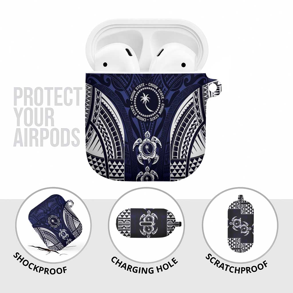 FSM Chuuk States AirPods Case Micronesia Six 9 One Polynesian Tribal Pattern - Polynesian Pride