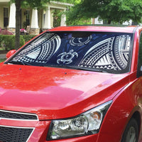 FSM Chuuk States Auto Sun Shade Micronesia Six 9 One Polynesian Tribal Pattern - Polynesian Pride