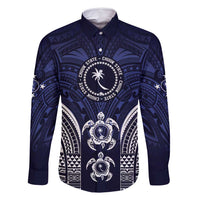 FSM Chuuk States Family Matching Off Shoulder Short Dress and Hawaiian Shirt Micronesia Six 9 One Polynesian Tribal Pattern