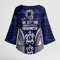FSM Chuuk States Kimono Sleeve Blouse Micronesia Six 9 One Polynesian Tribal Pattern - Polynesian Pride