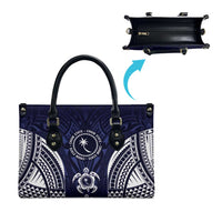 FSM Chuuk States Leather Bag Micronesia Six 9 One Polynesian Tribal Pattern - Polynesian Pride