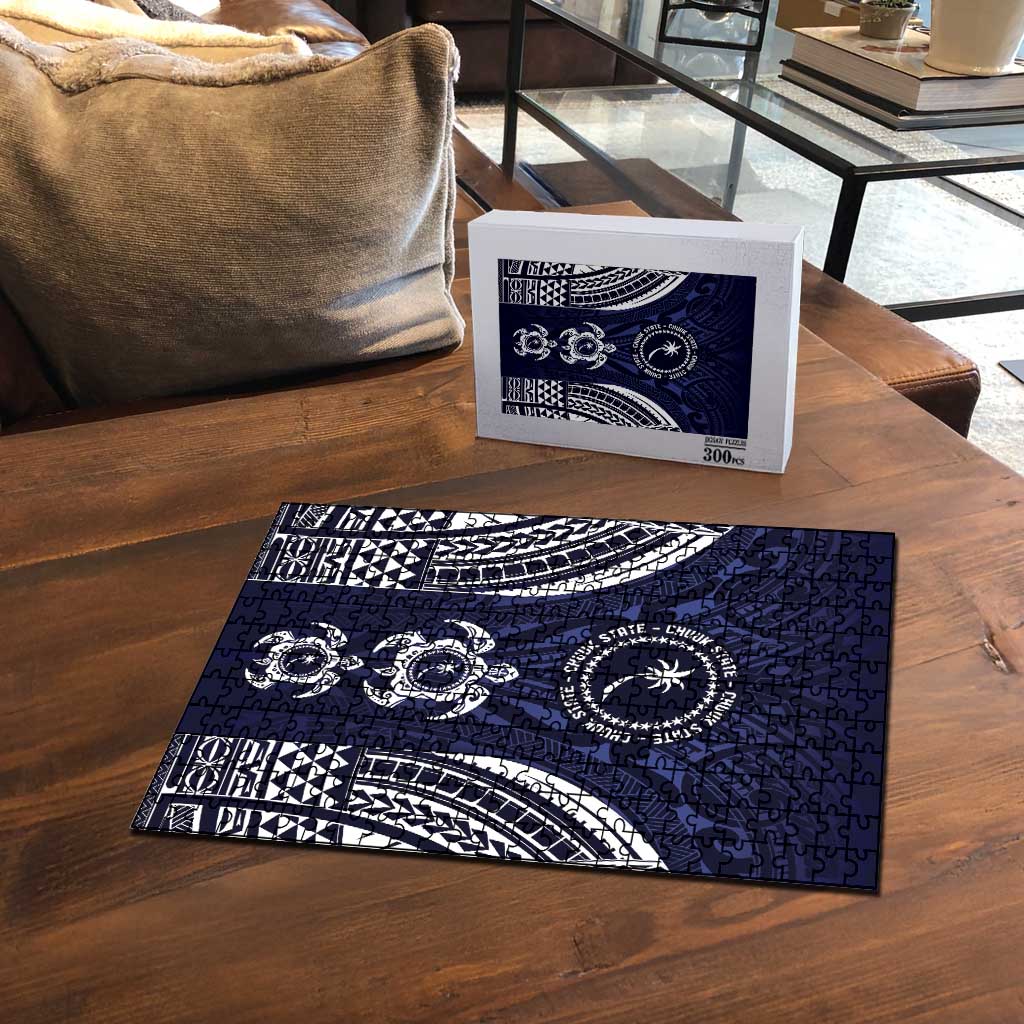 FSM Chuuk States Puzzle Micronesia Six 9 One Polynesian Tribal Pattern - Polynesian Pride