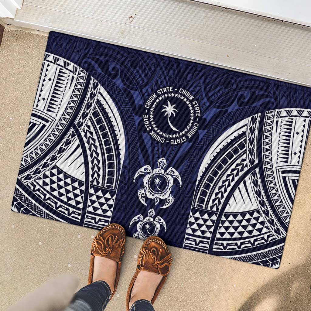 FSM Chuuk States Rubber Doormat Micronesia Six 9 One Polynesian Tribal Pattern