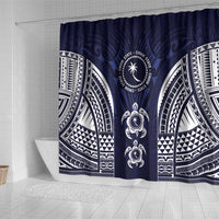 FSM Chuuk States Shower Curtain Micronesia Six 9 One Polynesian Tribal Pattern