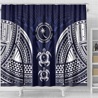 FSM Chuuk States Shower Curtain Micronesia Six 9 One Polynesian Tribal Pattern
