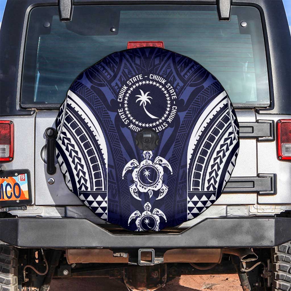 FSM Chuuk States Spare Tire Cover Micronesia Six 9 One Polynesian Tribal Pattern