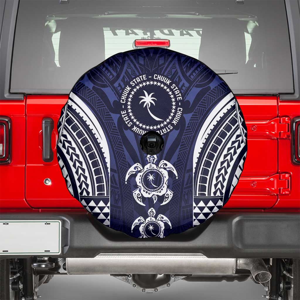 FSM Chuuk States Spare Tire Cover Micronesia Six 9 One Polynesian Tribal Pattern