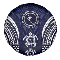FSM Chuuk States Spare Tire Cover Micronesia Six 9 One Polynesian Tribal Pattern