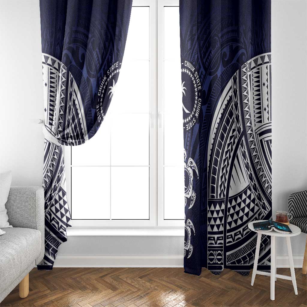 FSM Chuuk States Window Curtain Micronesia Six 9 One Polynesian Tribal Pattern