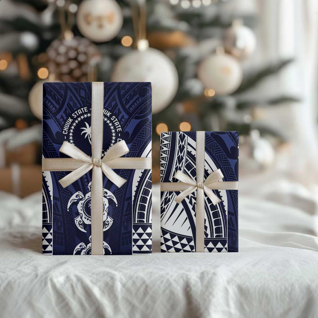 FSM Chuuk States Wrapping Paper Micronesia Six 9 One Polynesian Tribal Pattern - Polynesian Pride