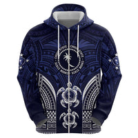 FSM Chuuk States Zip Hoodie Micronesia Six 9 One Polynesian Tribal Pattern