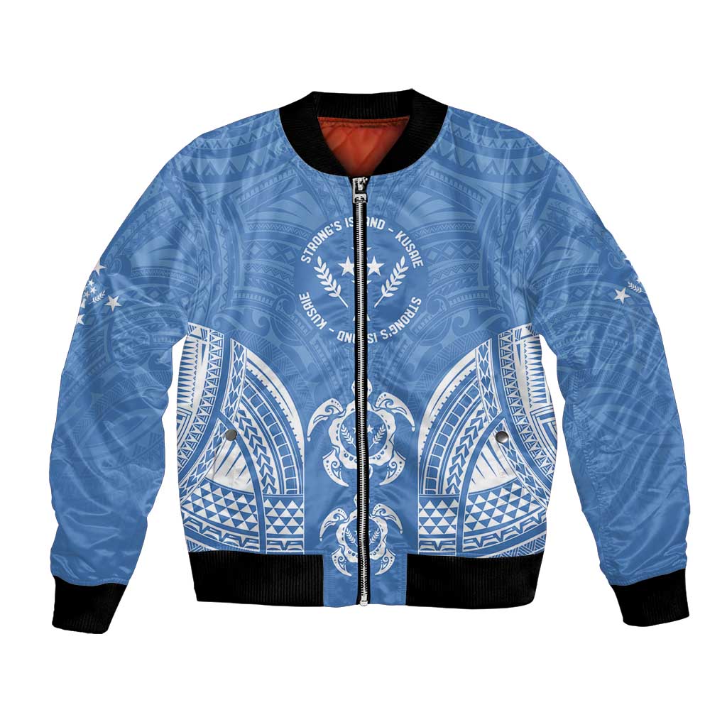 FSM Kosrae States Bomber Jacket Micronesia Six 9 One Polynesian Tribal Pattern