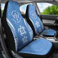 FSM Kosrae States Car Seat Cover Micronesia Six 9 One Polynesian Tribal Pattern
