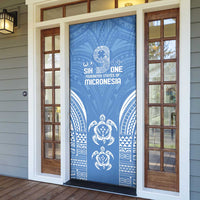 FSM Kosrae States Door Cover Micronesia Six 9 One Polynesian Tribal Pattern - Polynesian Pride