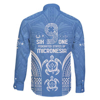 FSM Kosrae States Family Matching Short Sleeve Bodycon Dress and Hawaiian Shirt Micronesia Six 9 One Polynesian Tribal Pattern