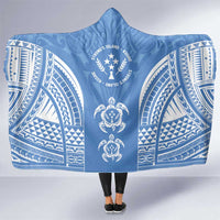 FSM Kosrae States Hooded Blanket Micronesia Six 9 One Polynesian Tribal Pattern