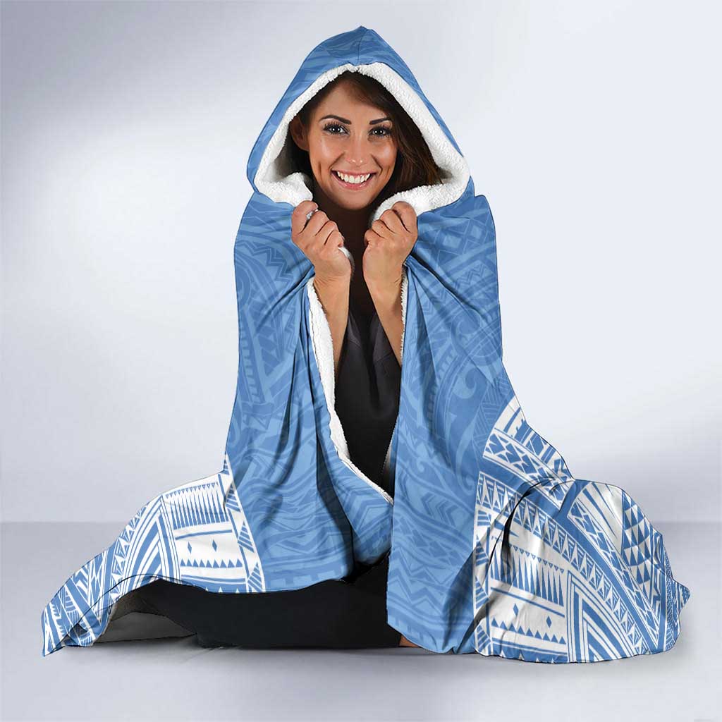 FSM Kosrae States Hooded Blanket Micronesia Six 9 One Polynesian Tribal Pattern
