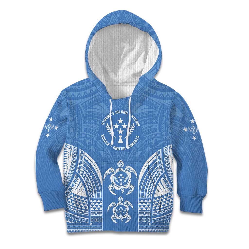 FSM Kosrae States Kid Hoodie Micronesia Six 9 One Polynesian Tribal Pattern