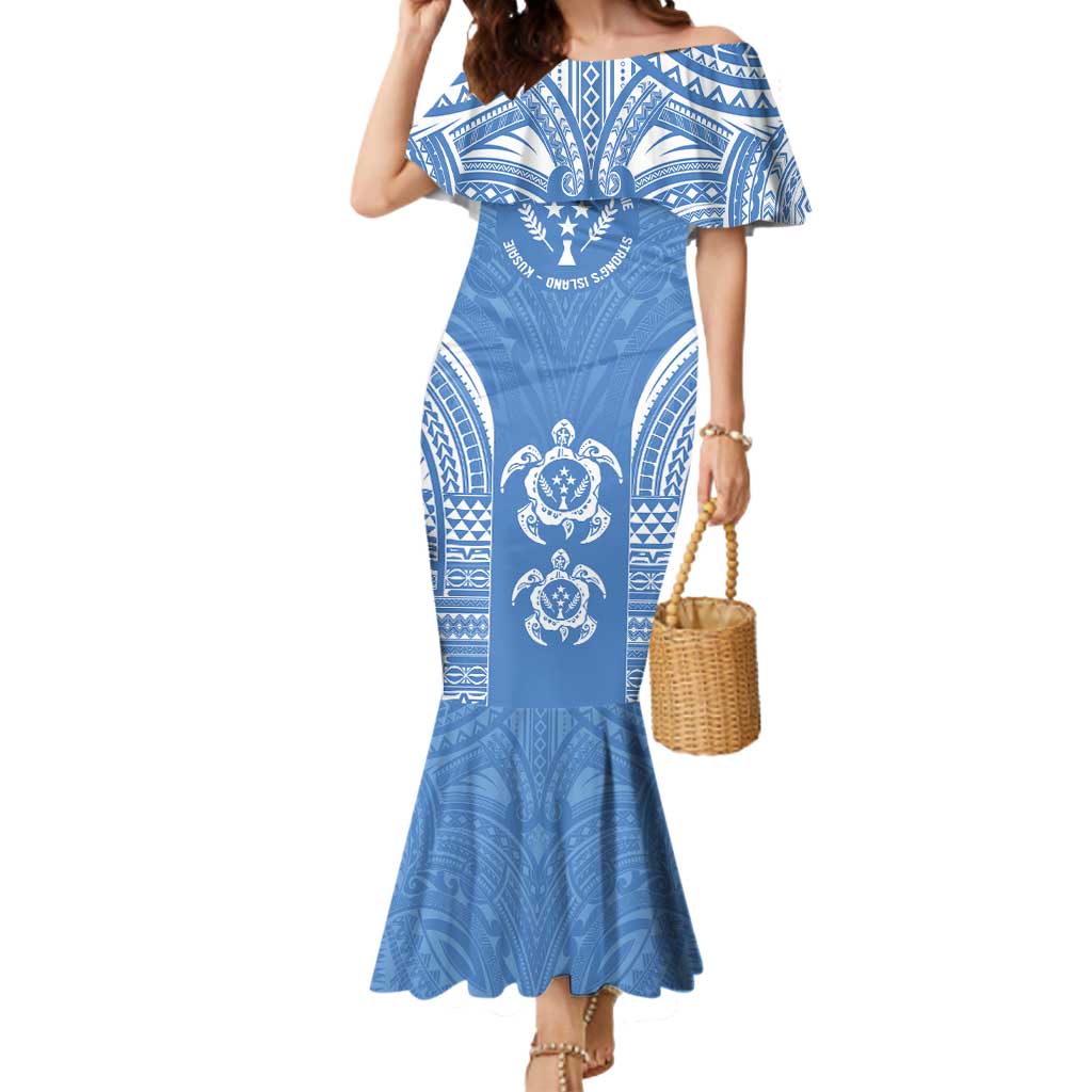 FSM Kosrae States Mermaid Dress Micronesia Six 9 One Polynesian Tribal Pattern