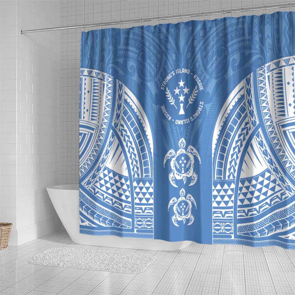FSM Kosrae States Shower Curtain Micronesia Six 9 One Polynesian Tribal Pattern