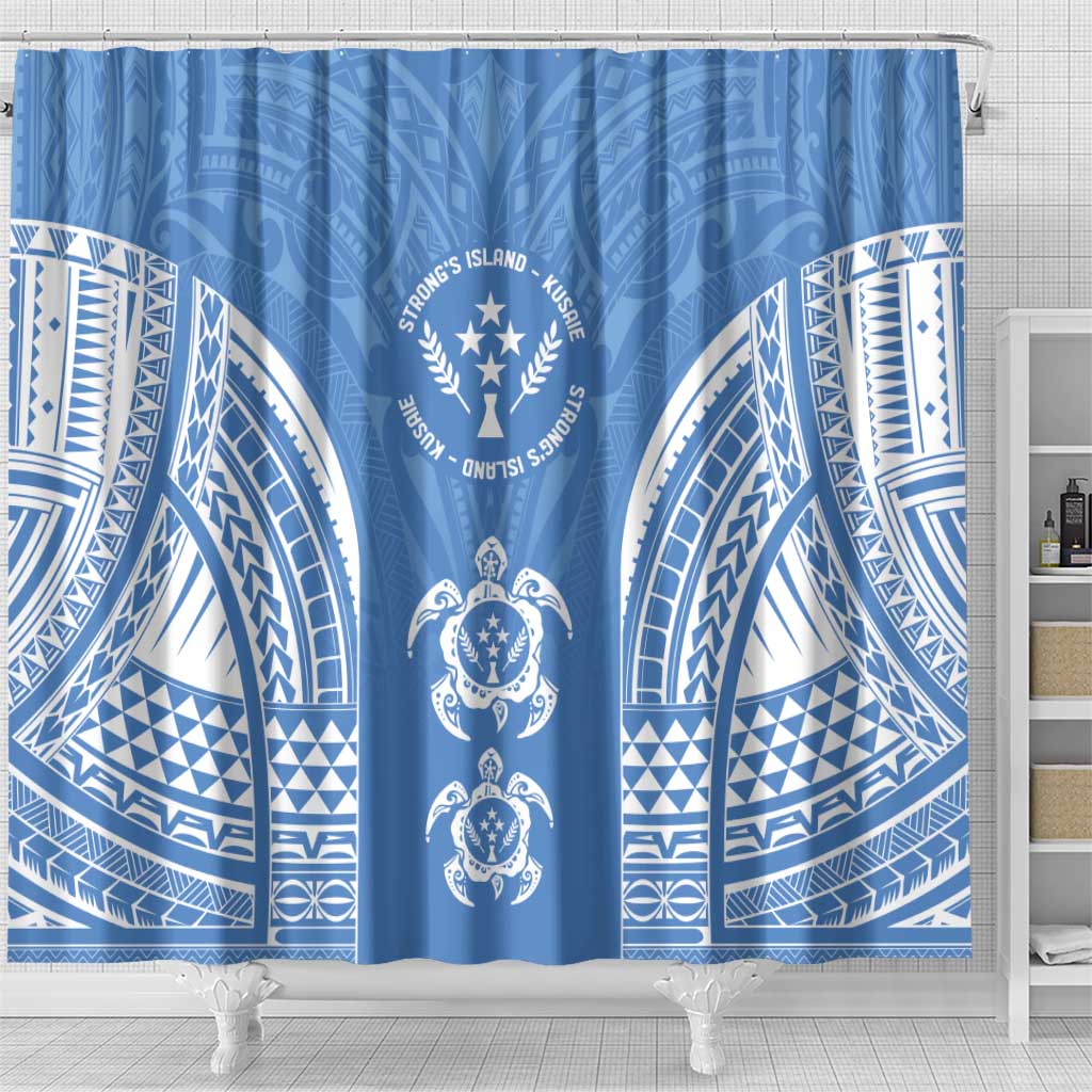 FSM Kosrae States Shower Curtain Micronesia Six 9 One Polynesian Tribal Pattern