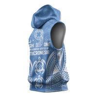 FSM Kosrae States Sleeveless Hoodie Micronesia Six 9 One Polynesian Tribal Pattern - Polynesian Pride