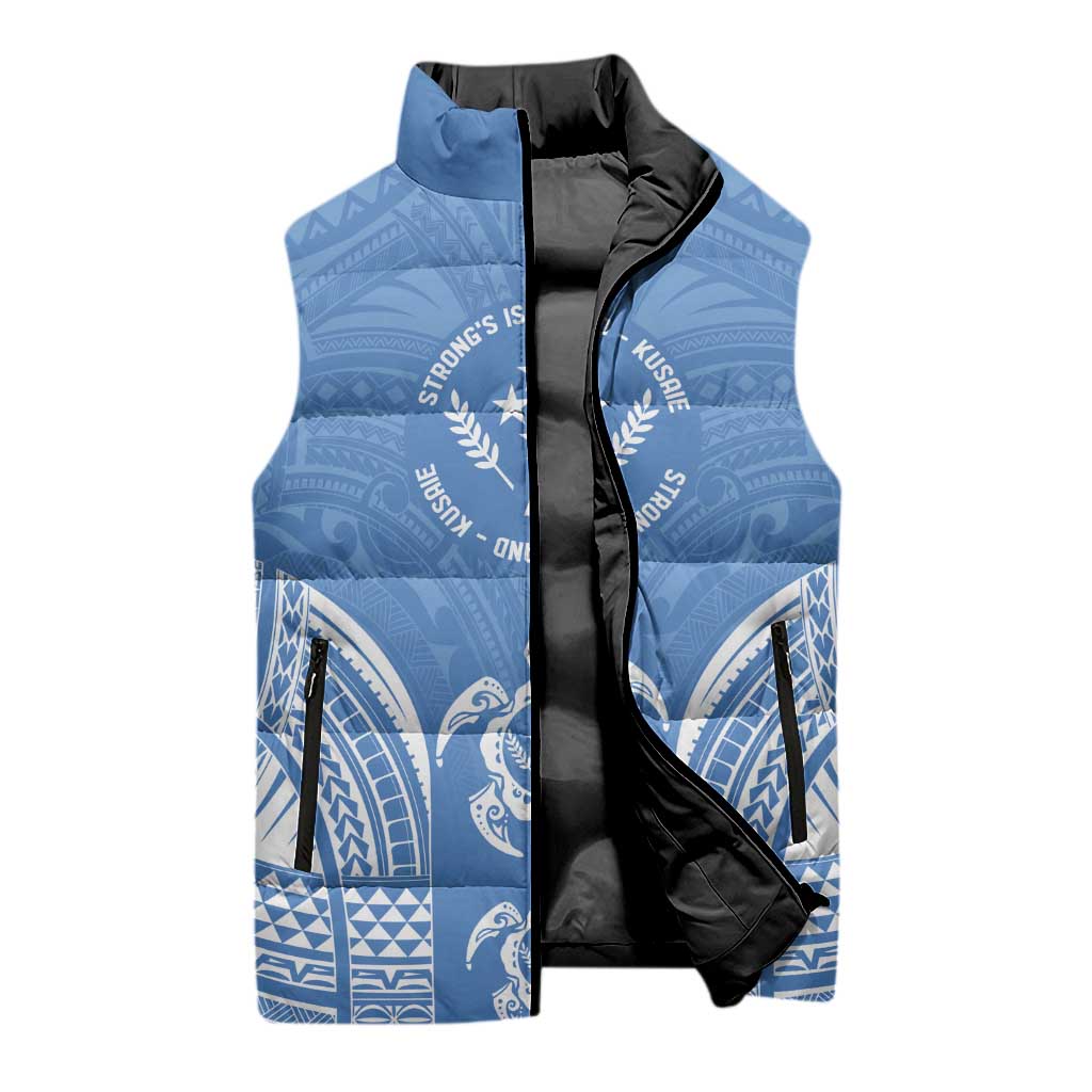 FSM Kosrae States Sleeveless Puffer Jacket Micronesia Six 9 One Polynesian Tribal Pattern - Polynesian Pride
