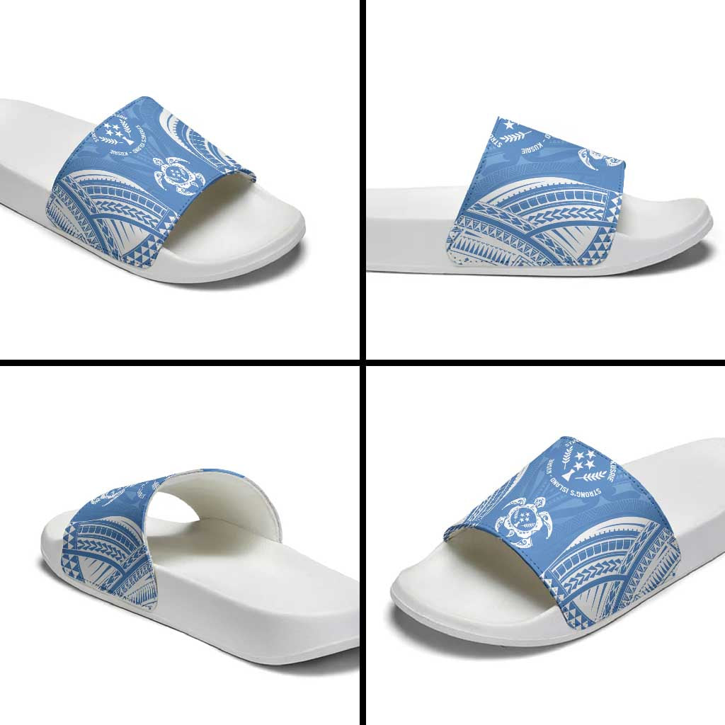 FSM Kosrae States Slide Sandals Micronesia Six 9 One Polynesian Tribal Pattern - Polynesian Pride