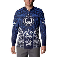 FSM Pohnpei States Button Sweatshirt Micronesia Six 9 One Polynesian Tribal Pattern