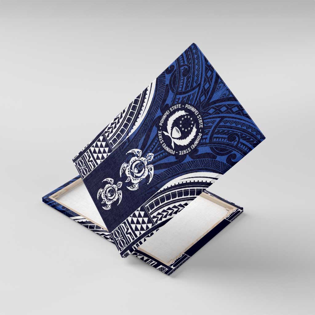 FSM Pohnpei States Canvas Wall Art Micronesia Six 9 One Polynesian Tribal Pattern