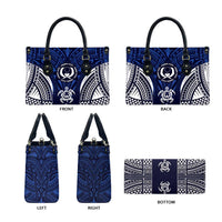 FSM Pohnpei States Leather Bag Micronesia Six 9 One Polynesian Tribal Pattern - Polynesian Pride