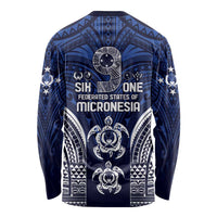 FSM Pohnpei States Long Sleeve Shirt Micronesia Six 9 One Polynesian Tribal Pattern