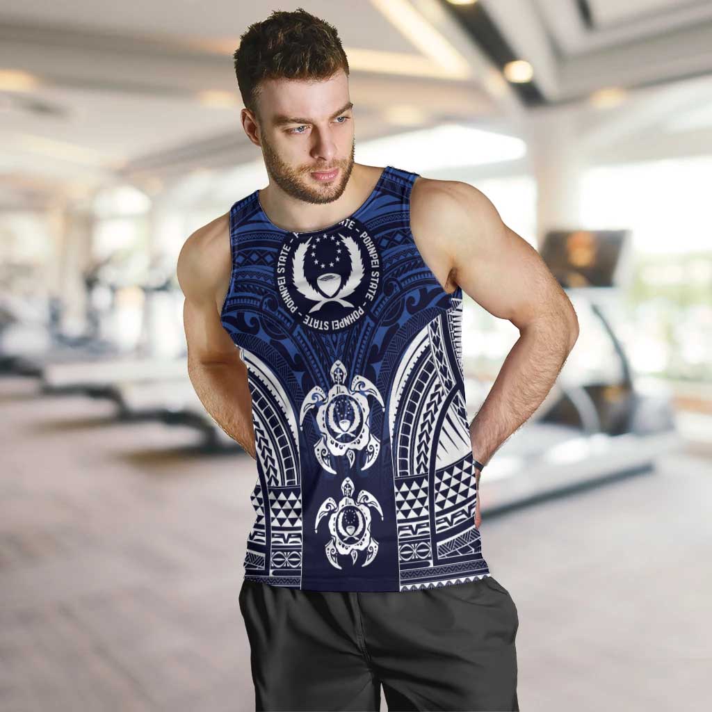 FSM Pohnpei States Men Tank Top Micronesia Six 9 One Polynesian Tribal Pattern