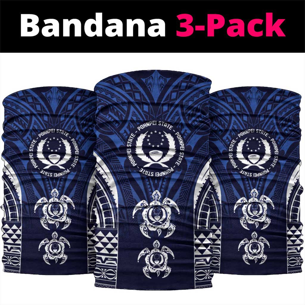 FSM Pohnpei States Neck Gaiter Micronesia Six 9 One Polynesian Tribal Pattern - Polynesian Pride