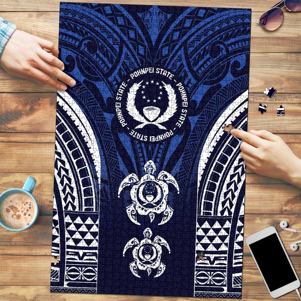 FSM Pohnpei States Puzzle Micronesia Six 9 One Polynesian Tribal Pattern - Polynesian Pride