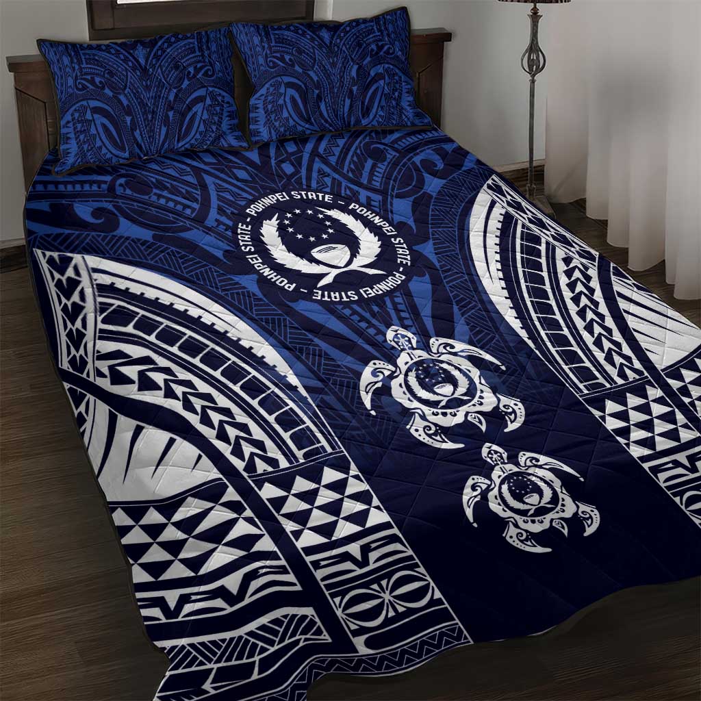 FSM Pohnpei States Quilt Bed Set Micronesia Six 9 One Polynesian Tribal Pattern
