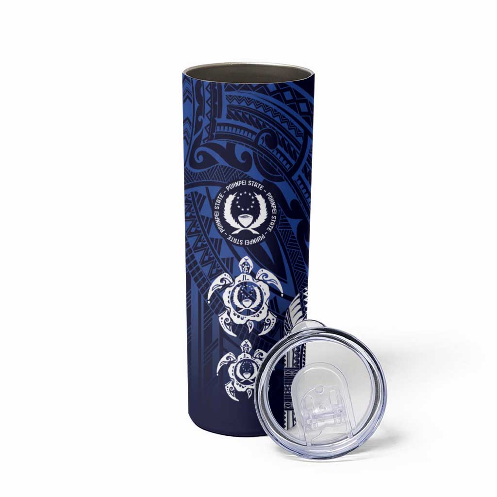 FSM Pohnpei States Skinny Tumbler Micronesia Six 9 One Polynesian Tribal Pattern
