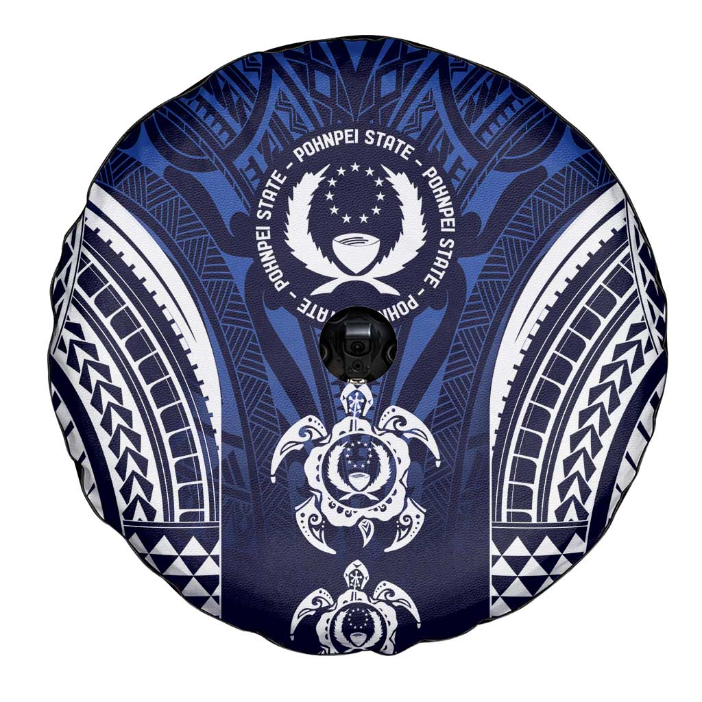 FSM Pohnpei States Spare Tire Cover Micronesia Six 9 One Polynesian Tribal Pattern