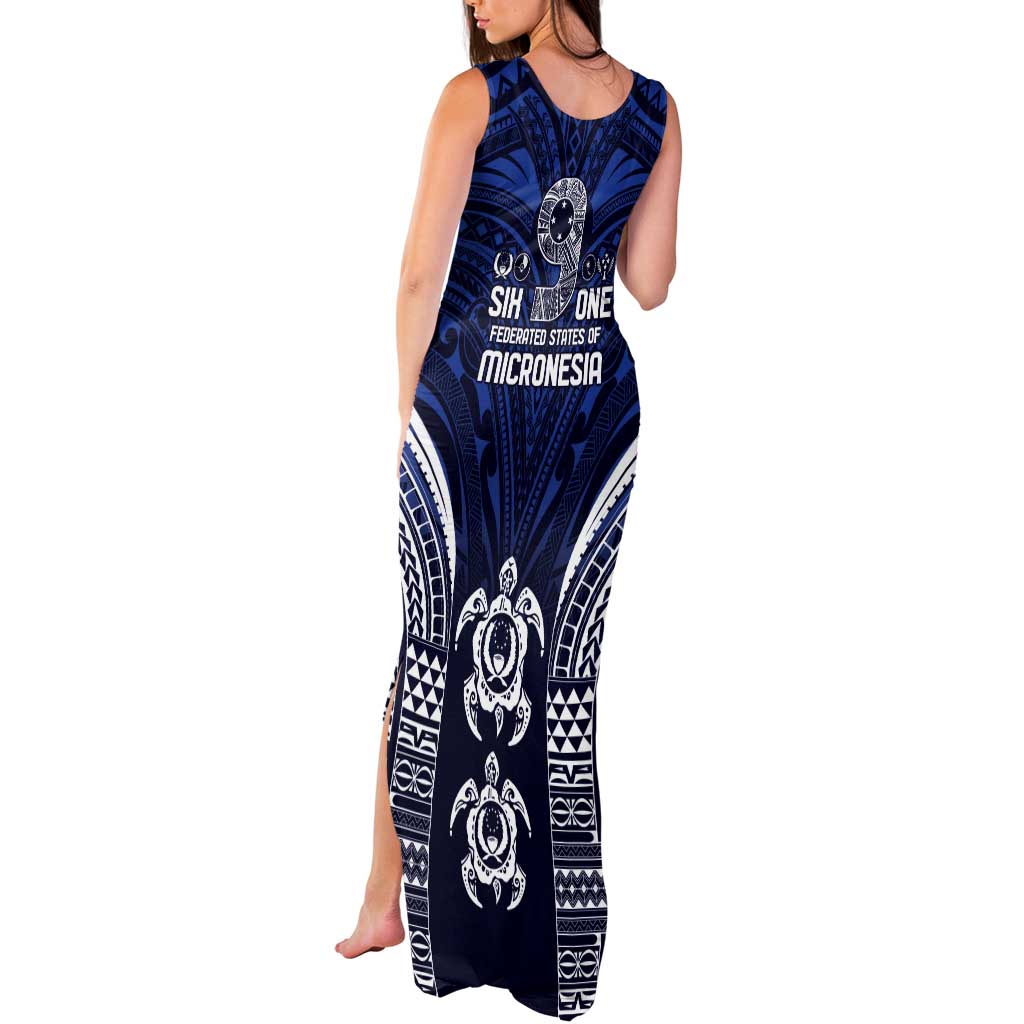 FSM Pohnpei States Tank Maxi Dress Micronesia Six 9 One Polynesian Tribal Pattern