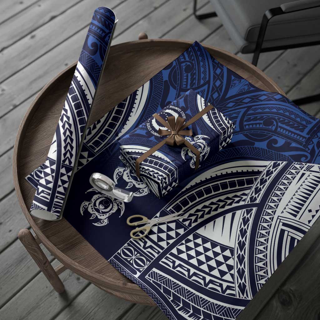 FSM Pohnpei States Wrapping Paper Micronesia Six 9 One Polynesian Tribal Pattern - Polynesian Pride
