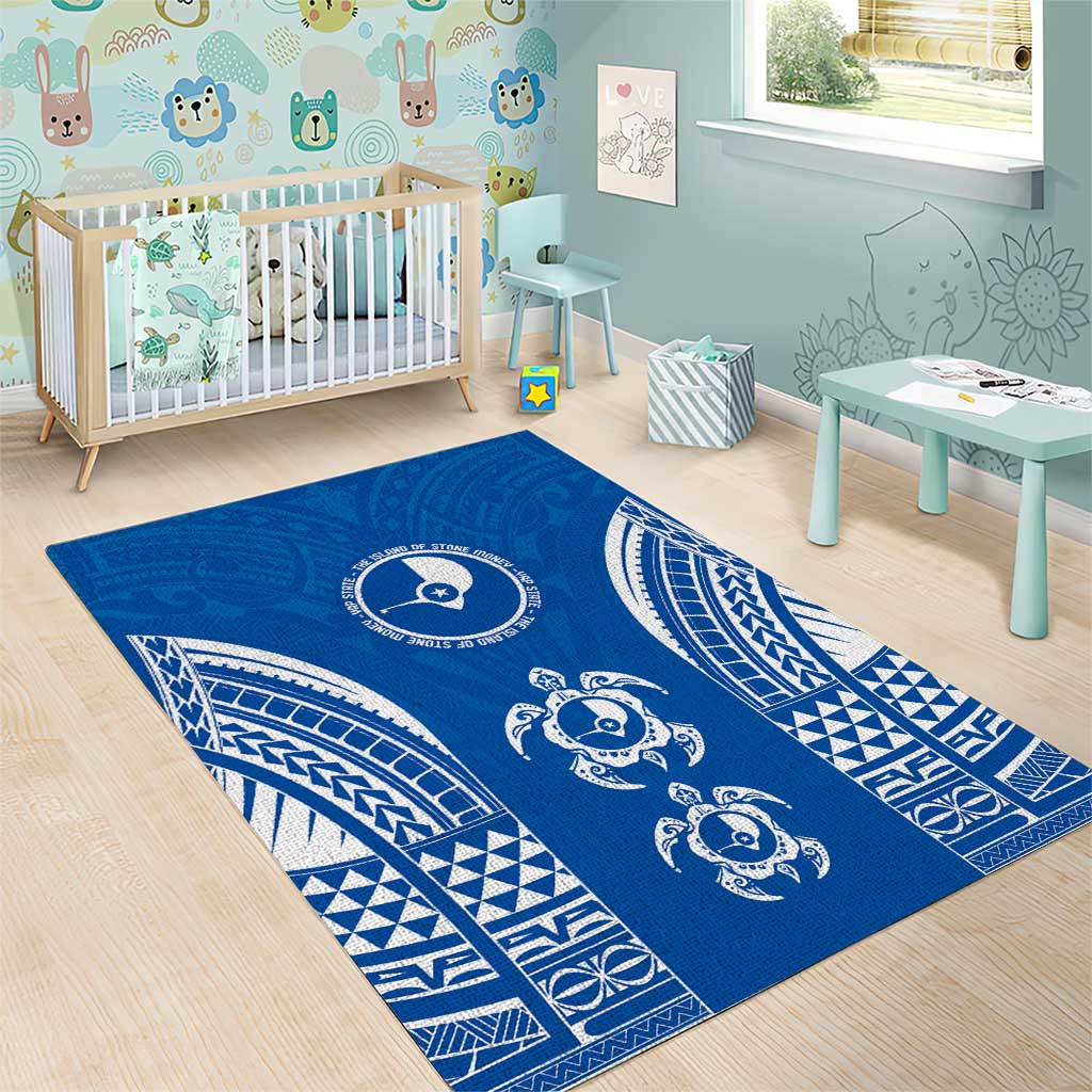 FSM Yap States Area Rug Micronesia Six 9 One Polynesian Tribal Pattern