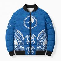 FSM Yap States Bomber Puffer Jacket Micronesia Six 9 One Polynesian Tribal Pattern - Polynesian Pride