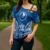 FSM Yap States Cross Shoulder Shirt Micronesia Six 9 One Polynesian Tribal Pattern - Polynesian Pride