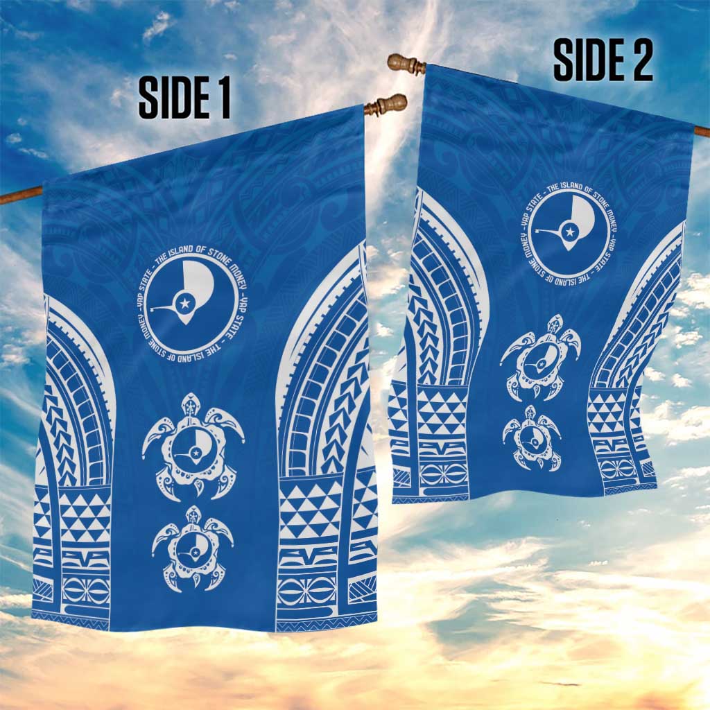 FSM Yap States Garden Flag Micronesia Six 9 One Polynesian Tribal Pattern